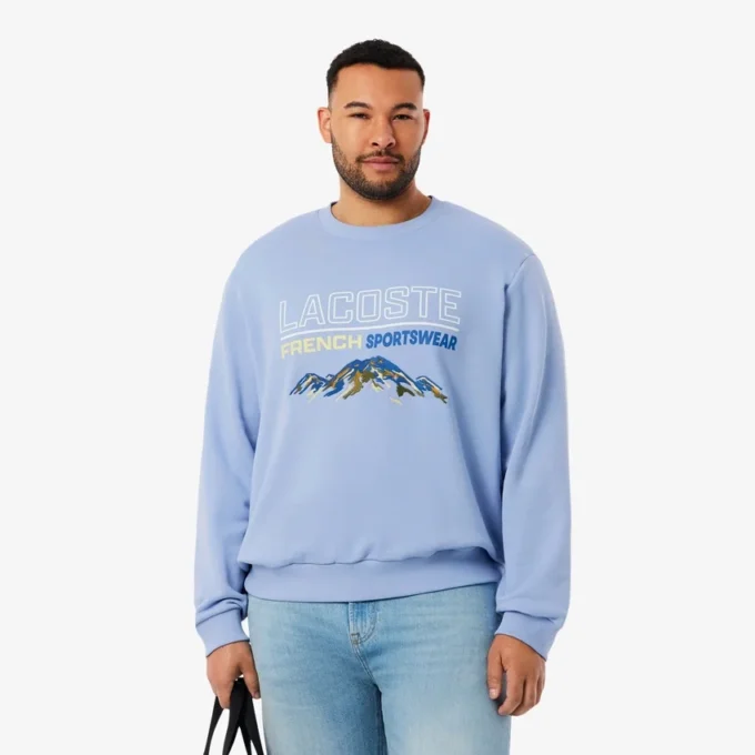 Erkek Nakışlı Motifli Polar Sweatshirt