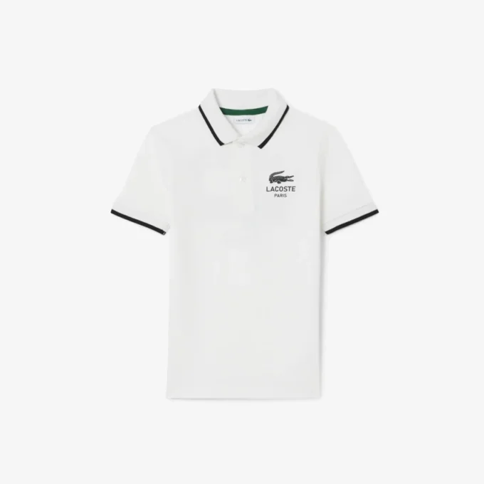 Erkek Çocuk Çizgili Yakalı Petit Piqua Polo Tişört