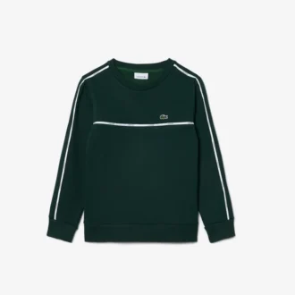 Erkek Çocuk Logo Çizgili Polar Sweatshirt