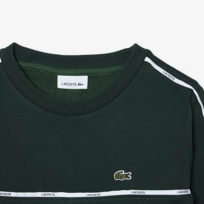 Erkek Çocuk Logo Çizgili Polar Sweatshirt