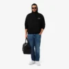 Erkek Çok Desenli Polar Kapüşonlu Sweatshirt