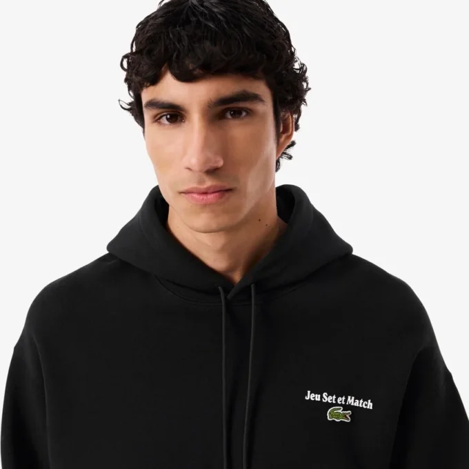 Erkek Çok Desenli Polar Kapüşonlu Sweatshirt