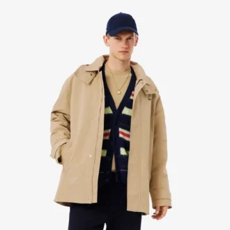 Erkek Orta Boy Su Geçirmez Kapüşonlu Parka