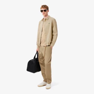 Erkek Oversized Ağır Pamuklu Ekose Overshirt