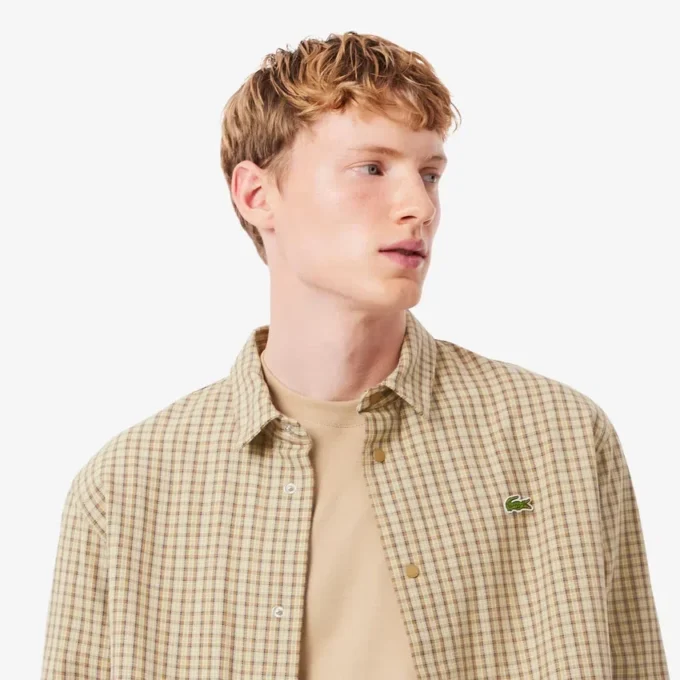 Erkek Oversized Ağır Pamuklu Ekose Overshirt