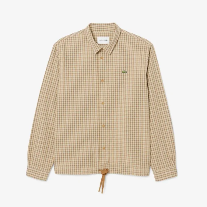 Erkek Oversized Ağır Pamuklu Ekose Overshirt