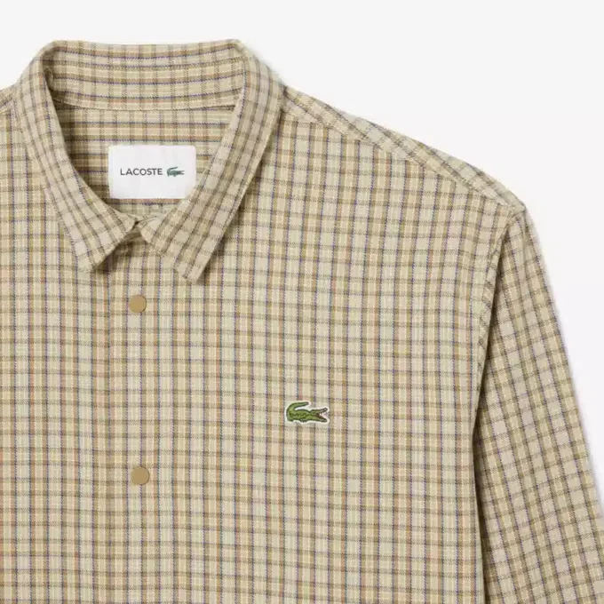 Erkek Oversized Ağır Pamuklu Ekose Overshirt