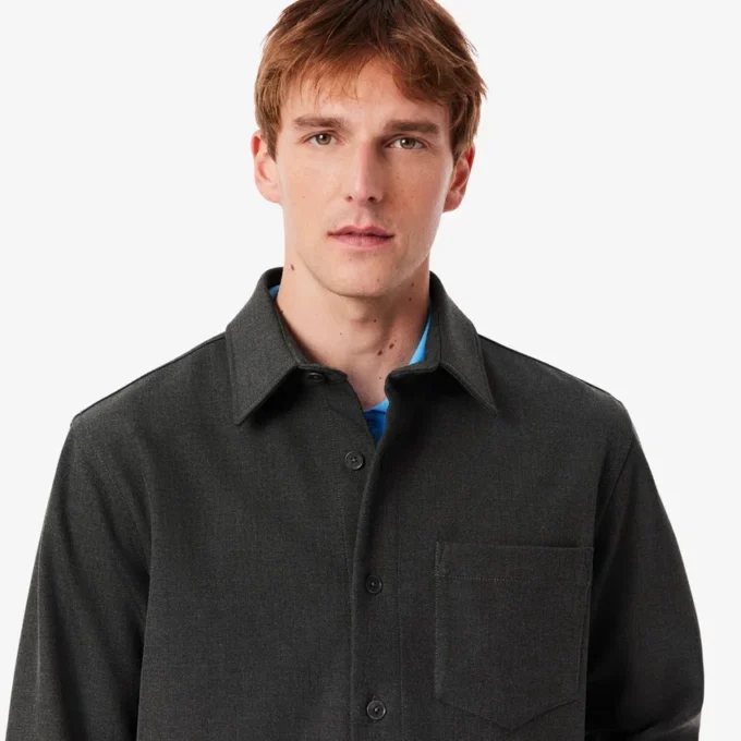Erkek Oversized Çift Yüzlü Overshirt
