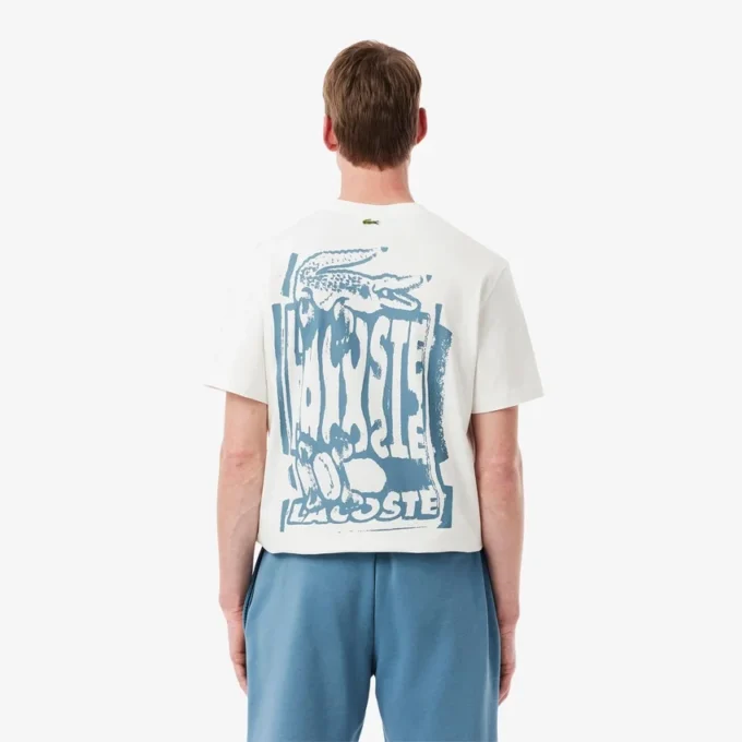 Erkek Pamuklu Jersey Grafik Tişört