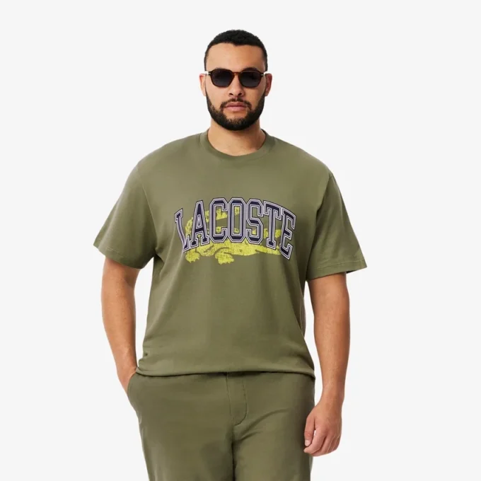 Erkek Pamuklu Jersey Signature Tişört