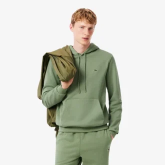 Erkek Pamuklu Polar Kapüşonlu Sweatshirt