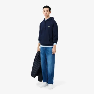 Erkek Pamuklu Polar Kapüşonlu Sweatshirt