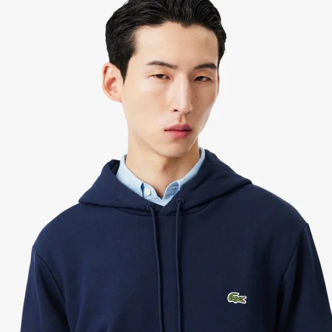 Erkek Pamuklu Polar Kapüşonlu Sweatshirt