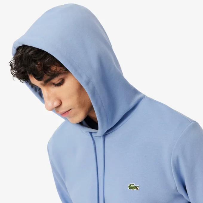 Erkek Pamuklu Polar Kapüşonlu Sweatshirt