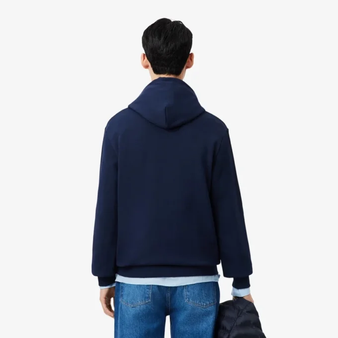 Erkek Pamuklu Polar Kapüşonlu Sweatshirt