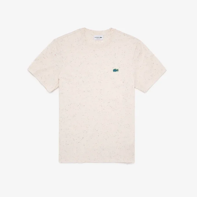 Erkek Regular Fit Benekli Desenli Pamuklu Jersey Tişört