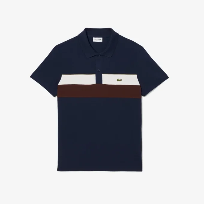 Erkek Regular Fit Colorblock Petit Piqua Polo Tişört