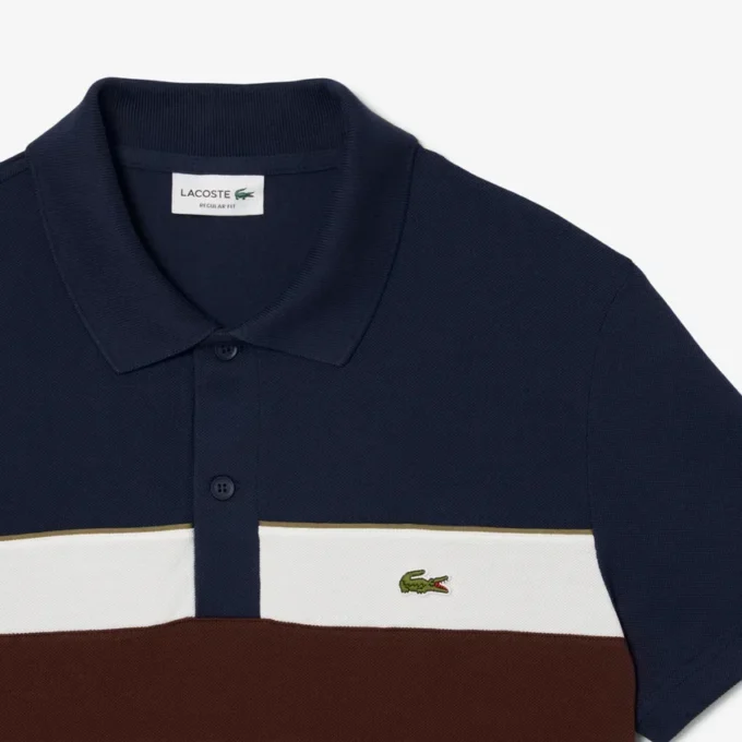 Erkek Regular Fit Colorblock Petit Piqua Polo Tişört