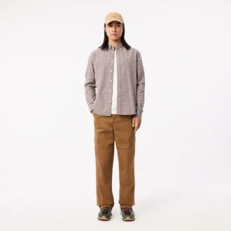 Erkek Regular Fit Ekose Poplin Gömlek