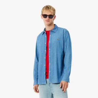 Erkek Regular Fit Hafif Denim Gömlek