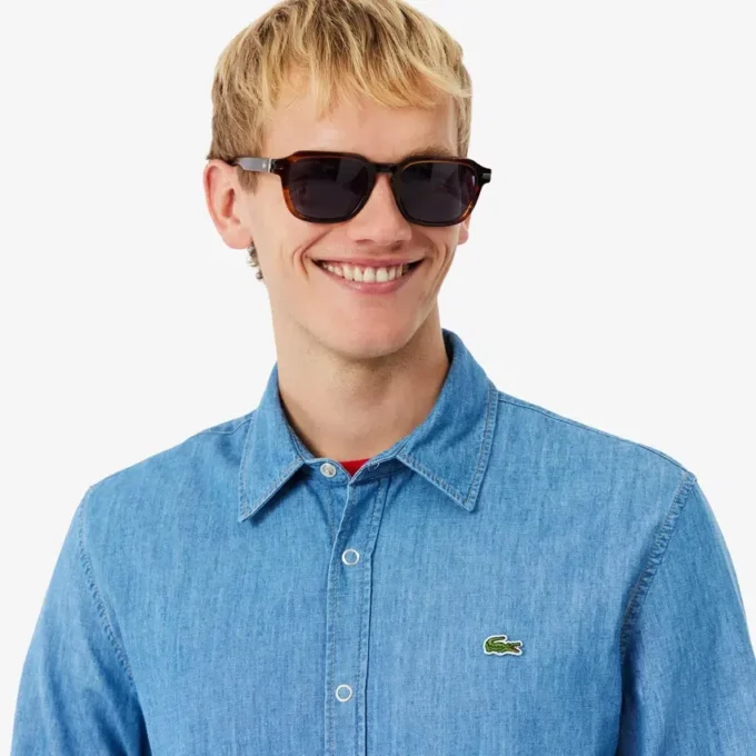 Erkek Regular Fit Hafif Denim Gömlek