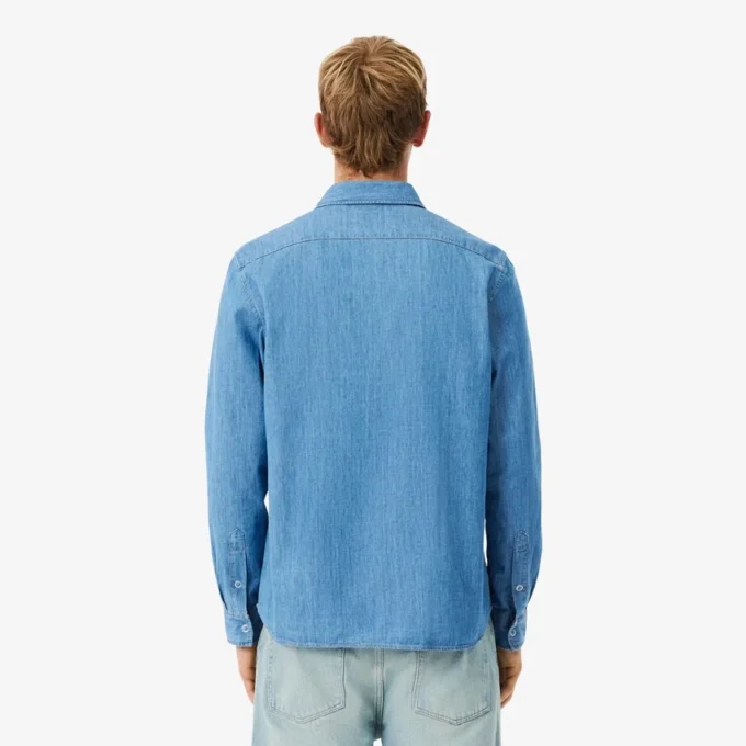 Erkek Regular Fit Hafif Denim Gömlek