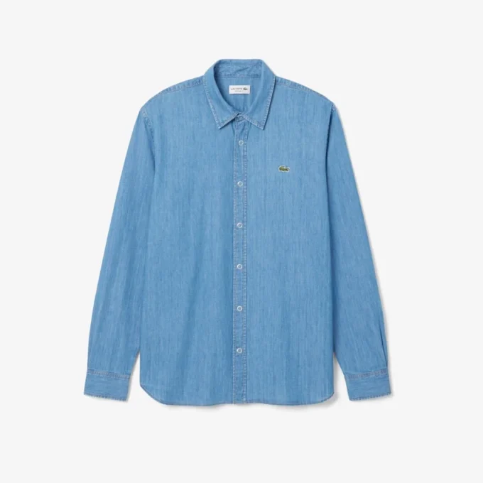 Erkek Regular Fit Hafif Denim Gömlek