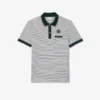 Erkek Regular Fit Çizgili Mini Piqua Polo Tişört