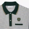 Erkek Regular Fit Çizgili Mini Piqua Polo Tişört