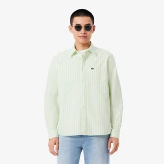 Erkek Regular Fit Çizgili Oxford Gömlek