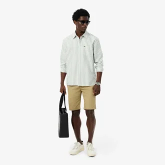 Erkek Regular Fit Çizgili Oxford Gömlek