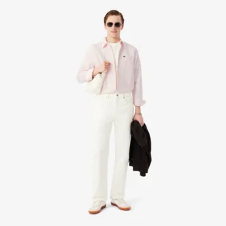 Erkek Regular Fit Çizgili Oxford Gömlek