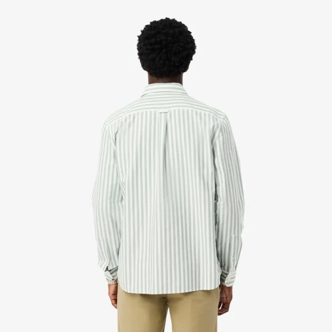 Erkek Regular Fit Çizgili Oxford Gömlek