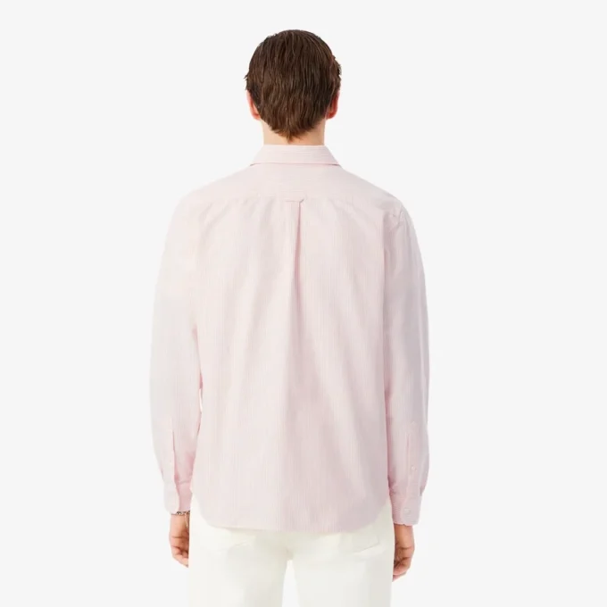 Erkek Regular Fit Çizgili Oxford Gömlek