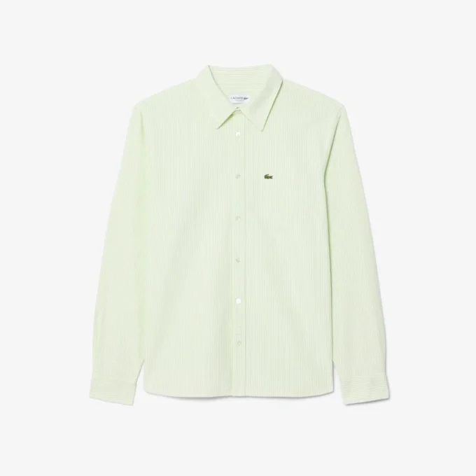 Erkek Regular Fit Çizgili Oxford Gömlek
