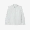 Erkek Regular Fit Çizgili Oxford Gömlek