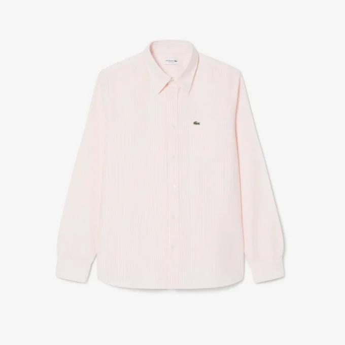 Erkek Regular Fit Çizgili Oxford Gömlek