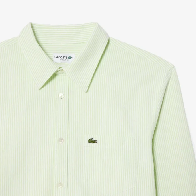 Erkek Regular Fit Çizgili Oxford Gömlek