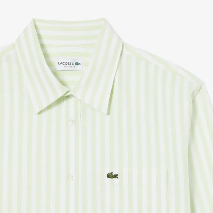 Erkek Regular Fit Çizgili Oxford Gömlek