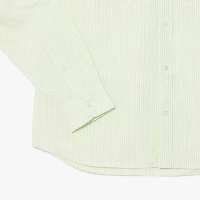 Erkek Regular Fit Çizgili Oxford Gömlek
