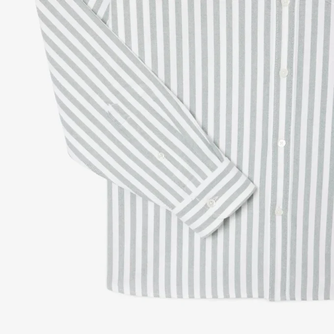 Erkek Regular Fit Çizgili Oxford Gömlek