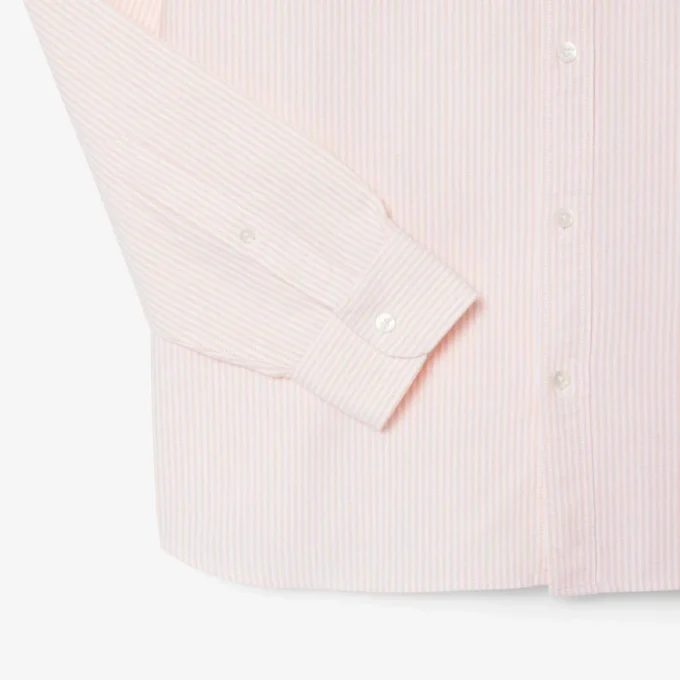 Erkek Regular Fit Çizgili Oxford Gömlek