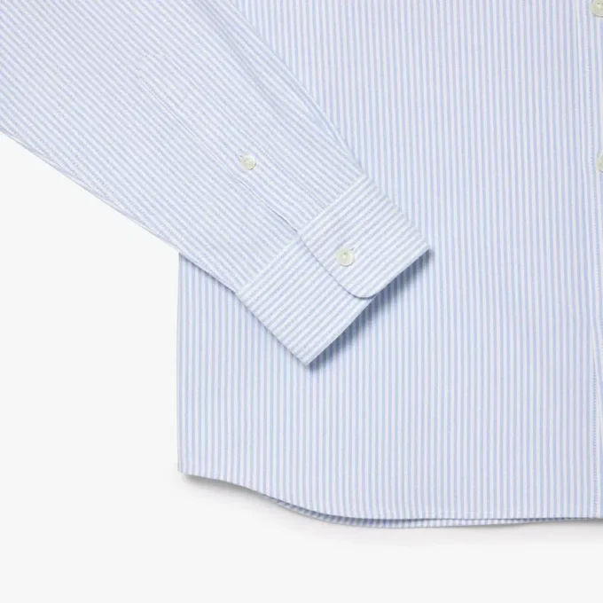 Erkek Regular Fit Çizgili Oxford Gömlek