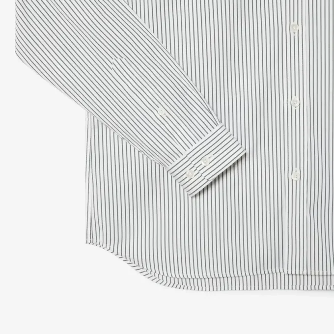 Erkek Regular Fit Çizgili Pinpoint Gömlek