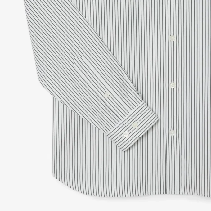 Erkek Regular Fit Çizgili Pinpoint Gömlek