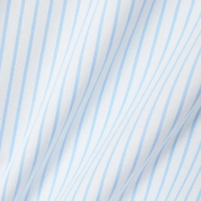 Erkek Regular Fit Çizgili Pinpoint Gömlek
