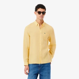 Erkek Regular Fit Keten Gömlek