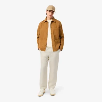 Erkek Regular Fit Keten Twill Pantolon