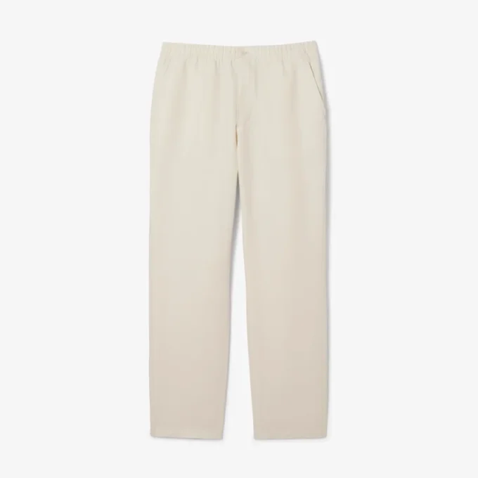 Erkek Regular Fit Keten Twill Pantolon