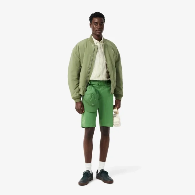 Erkek Regular Fit Kısa Kollu Keten Gömlek